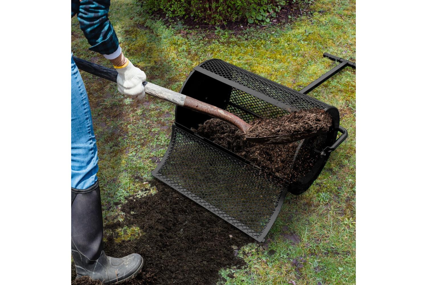 Monstershop 210171 - Compost & Peat Moss Spreader - Black-8