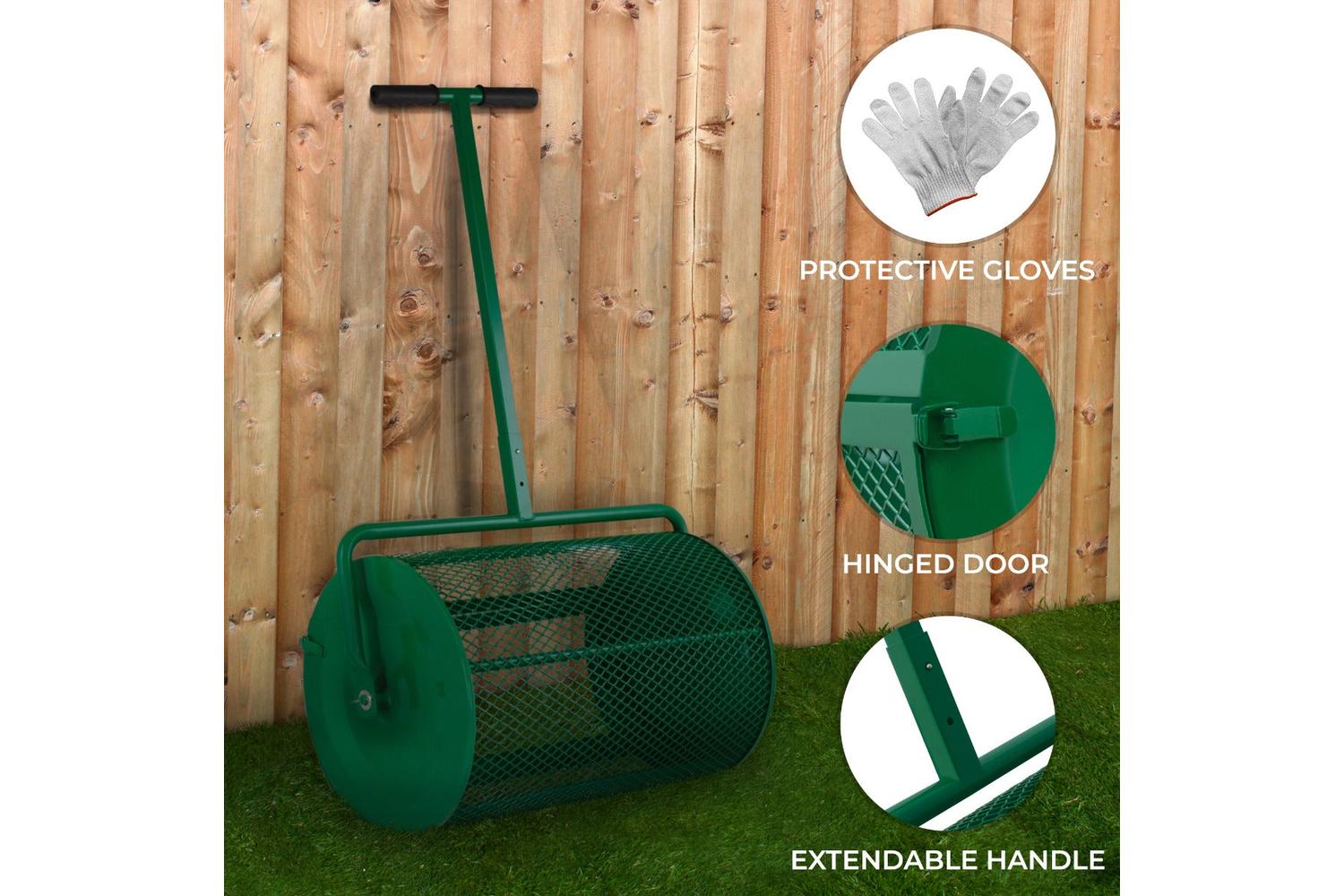 Monstershop 210123 - Compost & Peat Moss Spreader - Green-2