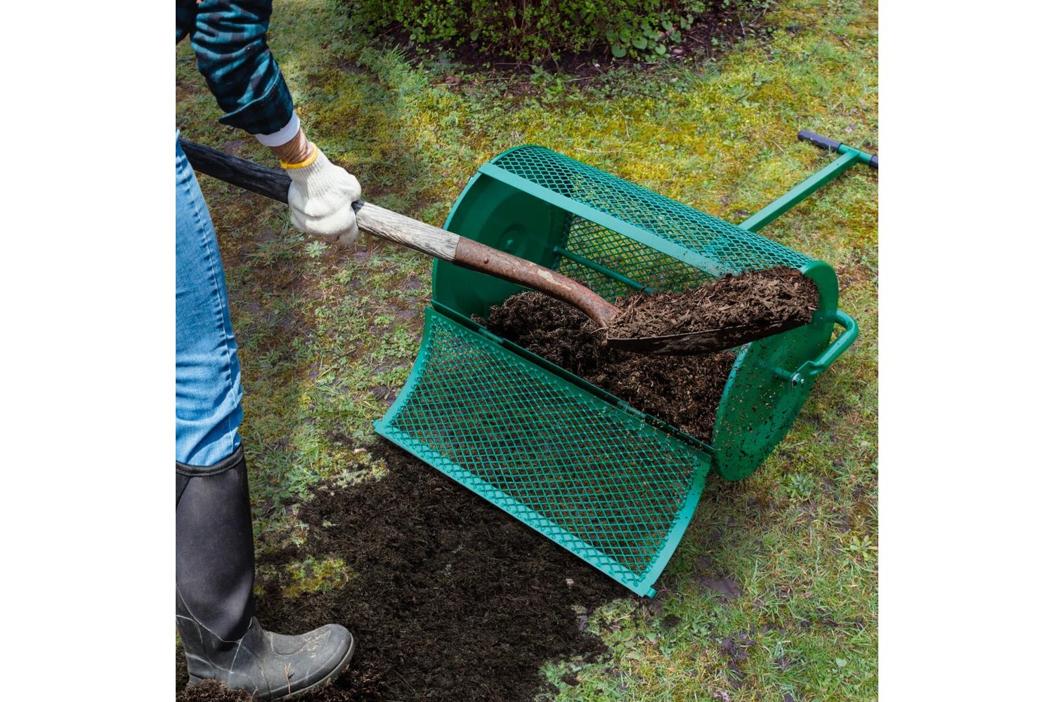 Monstershop 210123 - Compost & Peat Moss Spreader - Green-8