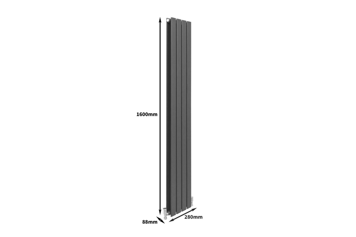 Monstershop 29609 - Designer Flat Panel Radiators Anthracite-7