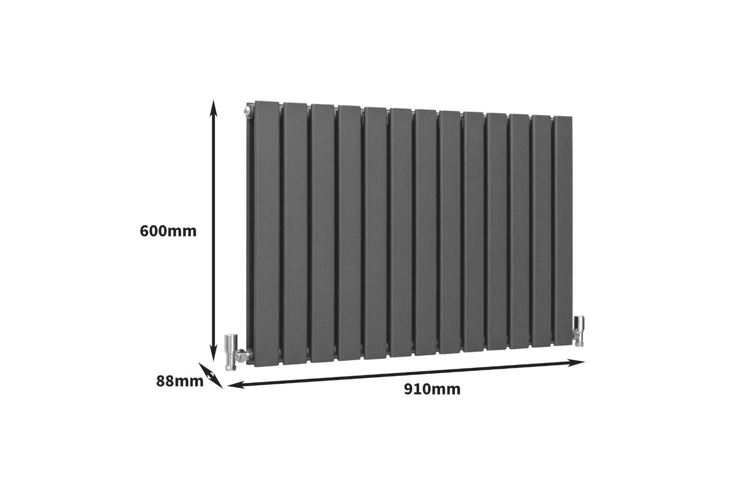 Monstershop 29600 - Designer Flat Panel Radiators Anthracite-8