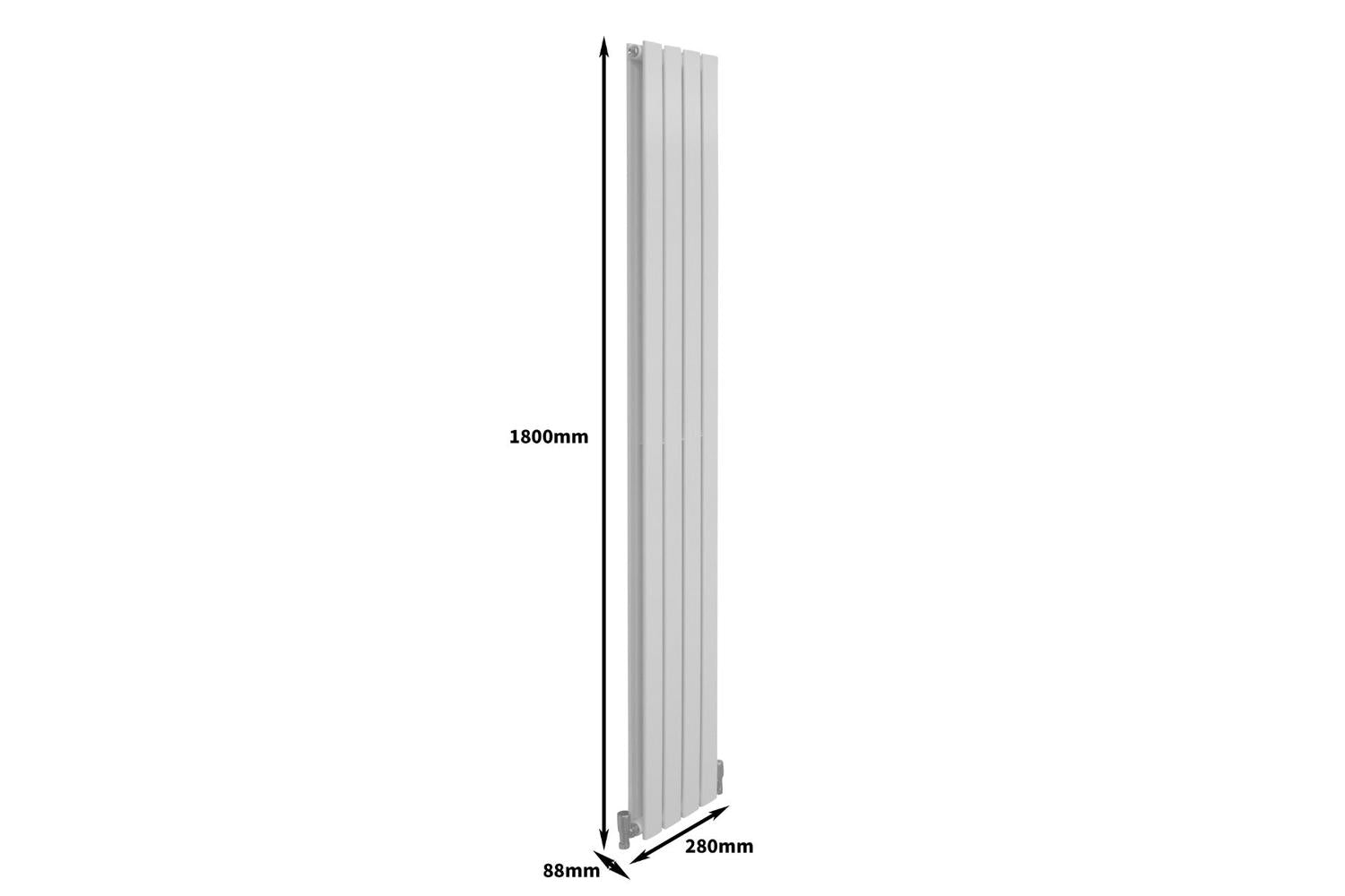 Monstershop 29622 - Designer Flat Panel Radiators Gloss Whit-8
