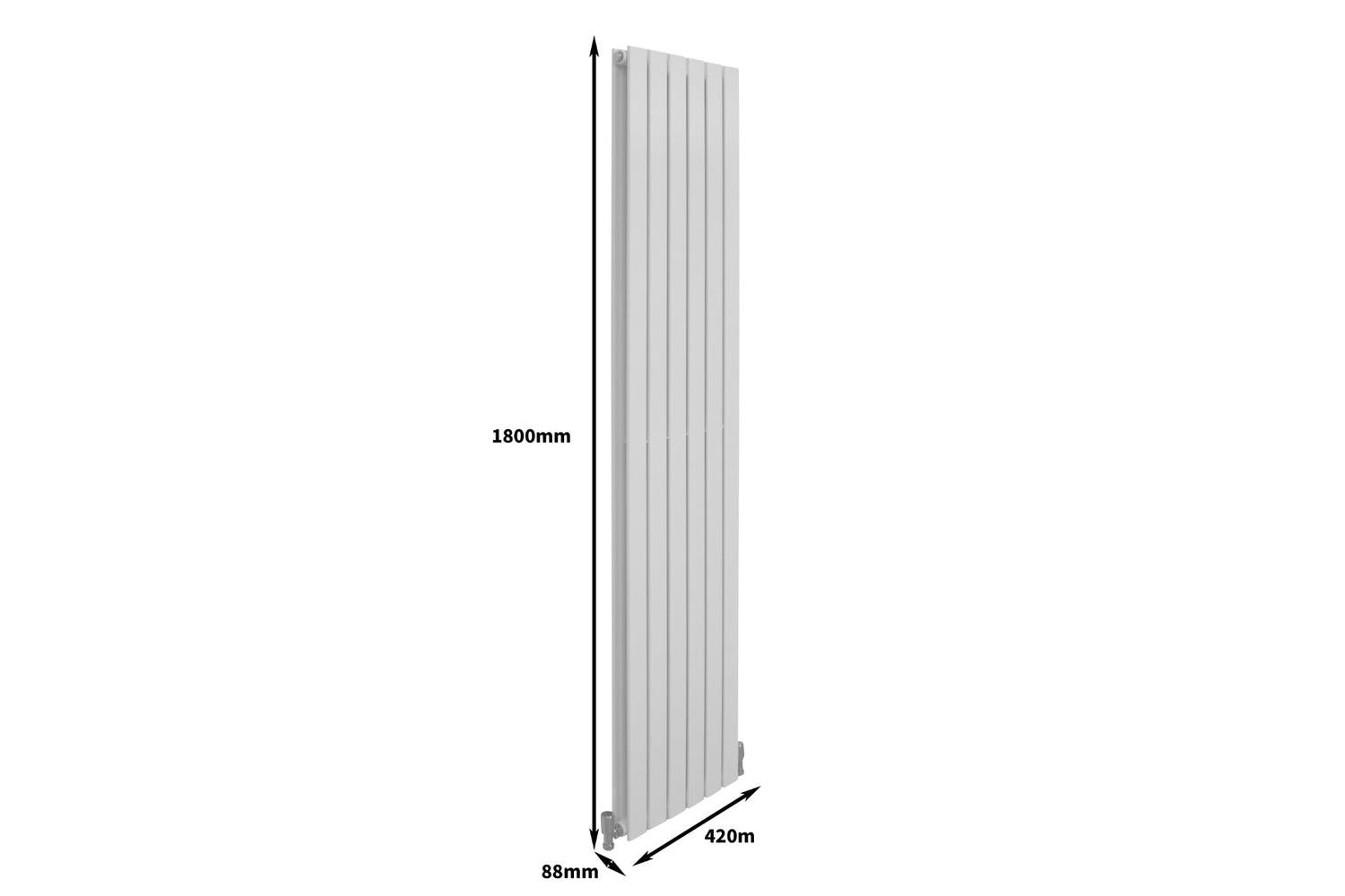 Monstershop 29625 - Designer Flat Panel Radiators Gloss Whit-8