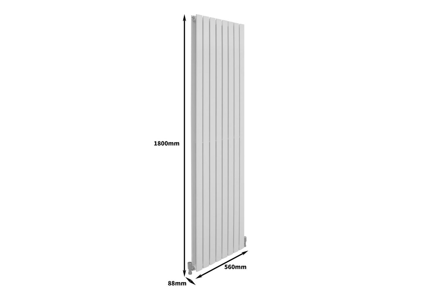 Monstershop 29628 - Designer Flat Panel Radiators Gloss Whit-8