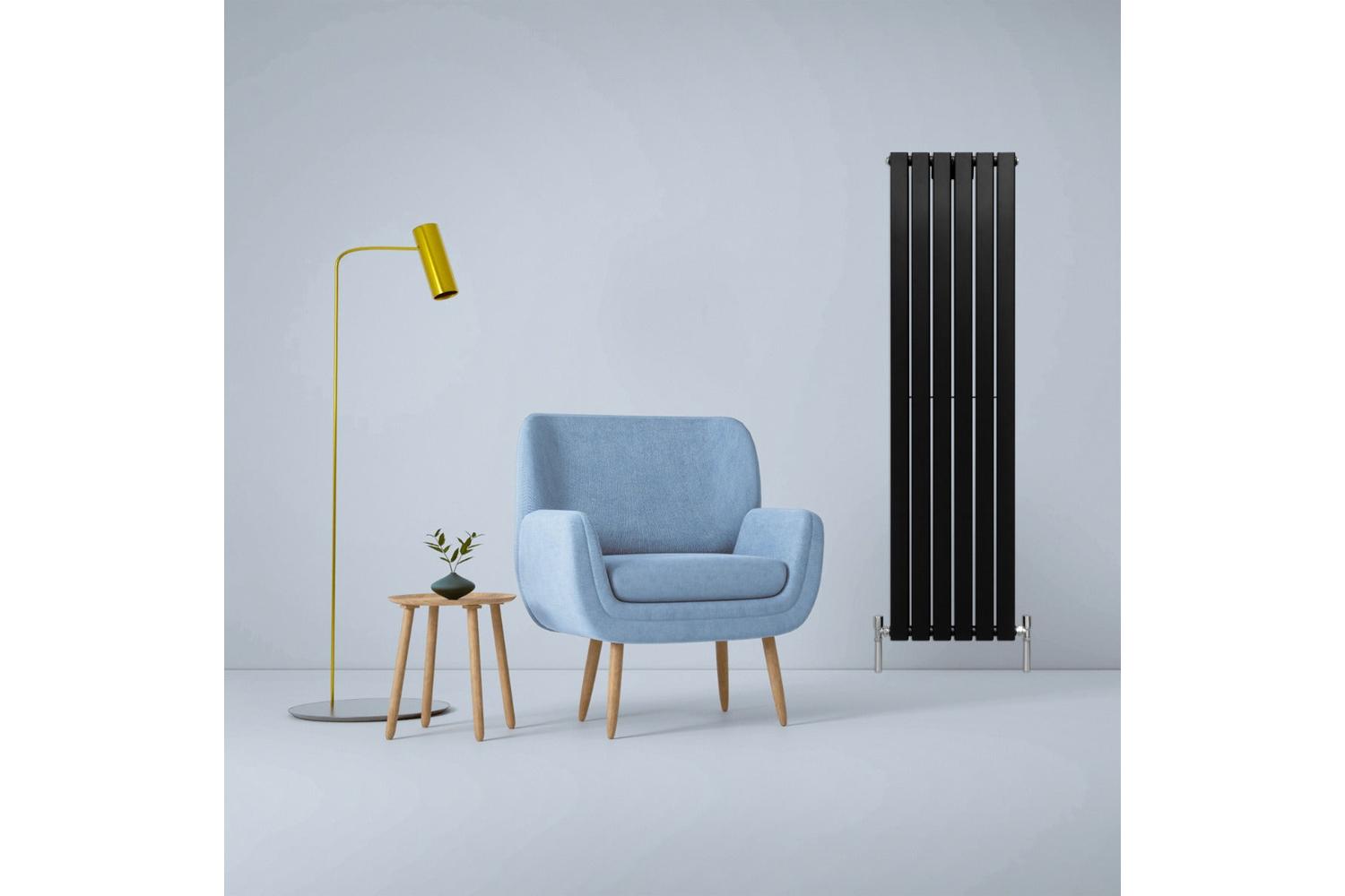 Monstershop 29614 - Designer Flat Panel Radiators Matt Black-2