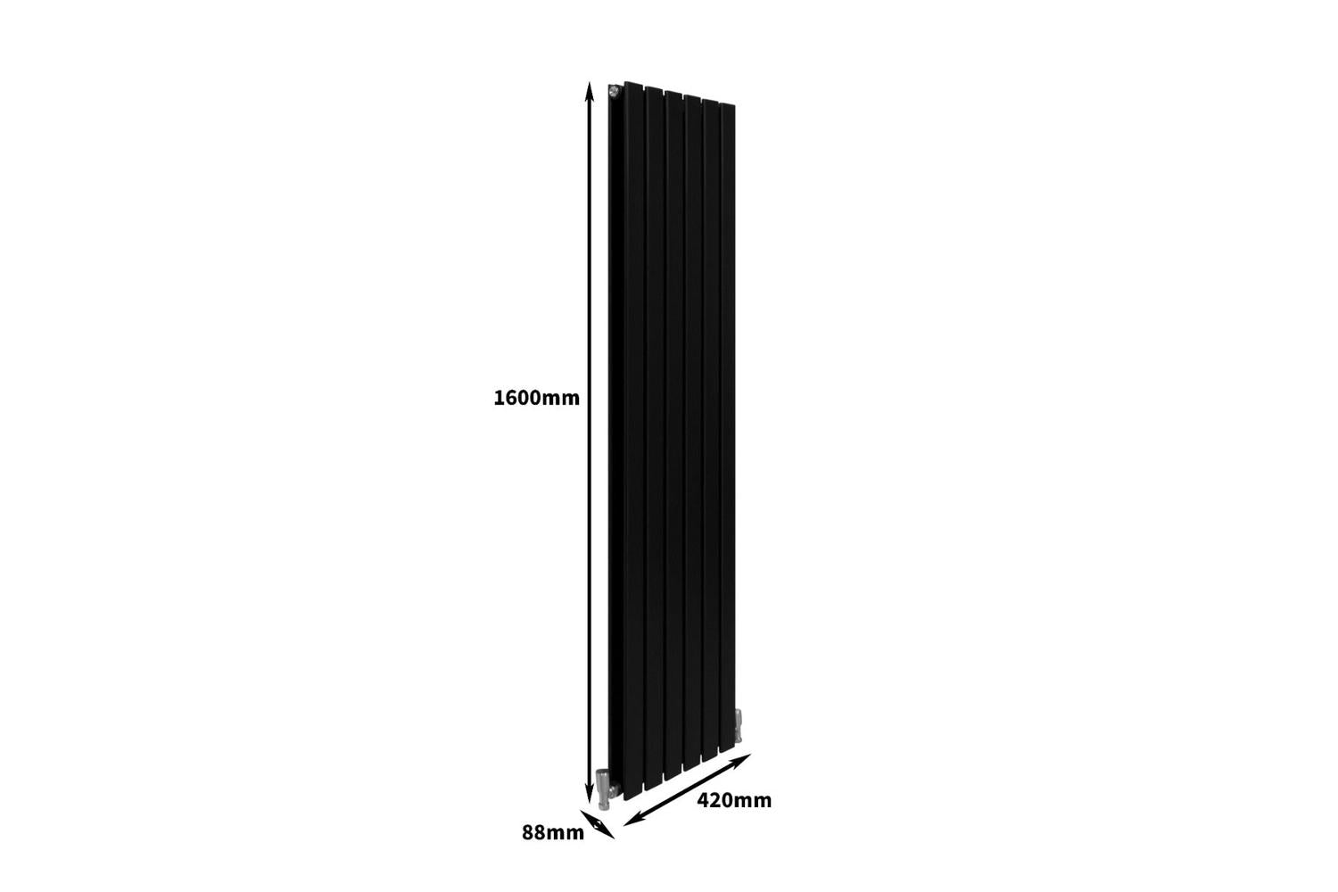 Monstershop 29614 - Designer Flat Panel Radiators Matt Black-8