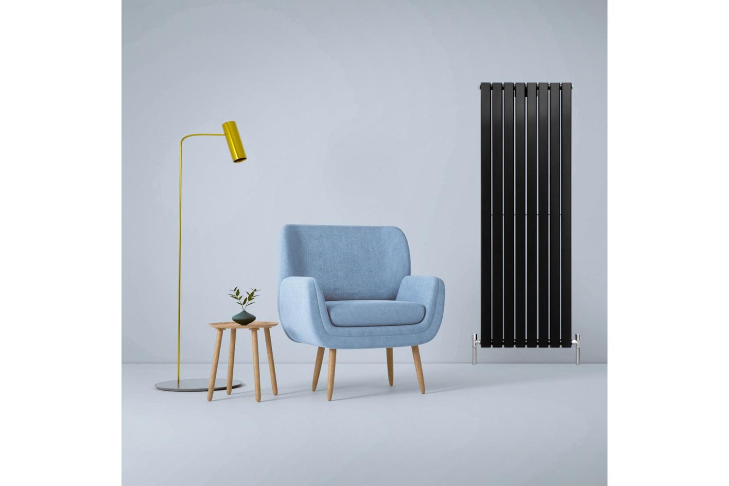 Monstershop 29617 - Designer Flat Panel Radiators Matt Black-2