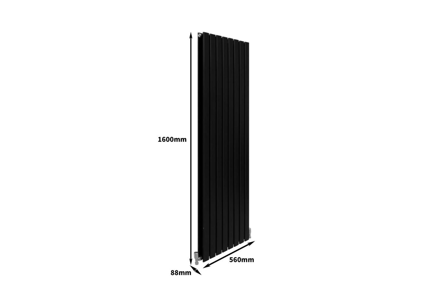 Monstershop 29617 - Designer Flat Panel Radiators Matt Black-8