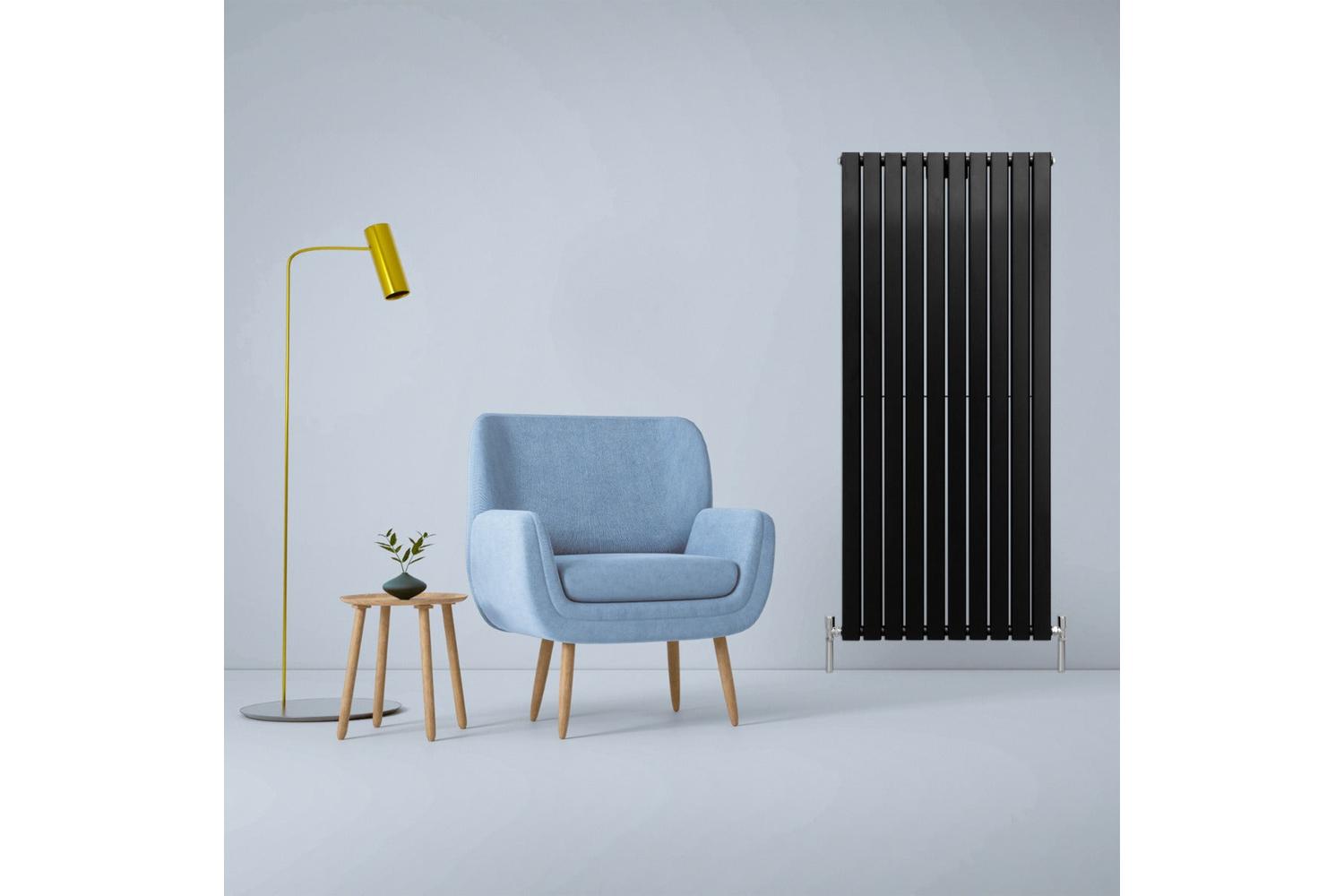 Monstershop 29620 - Designer Flat Panel Radiators Matt Black-2