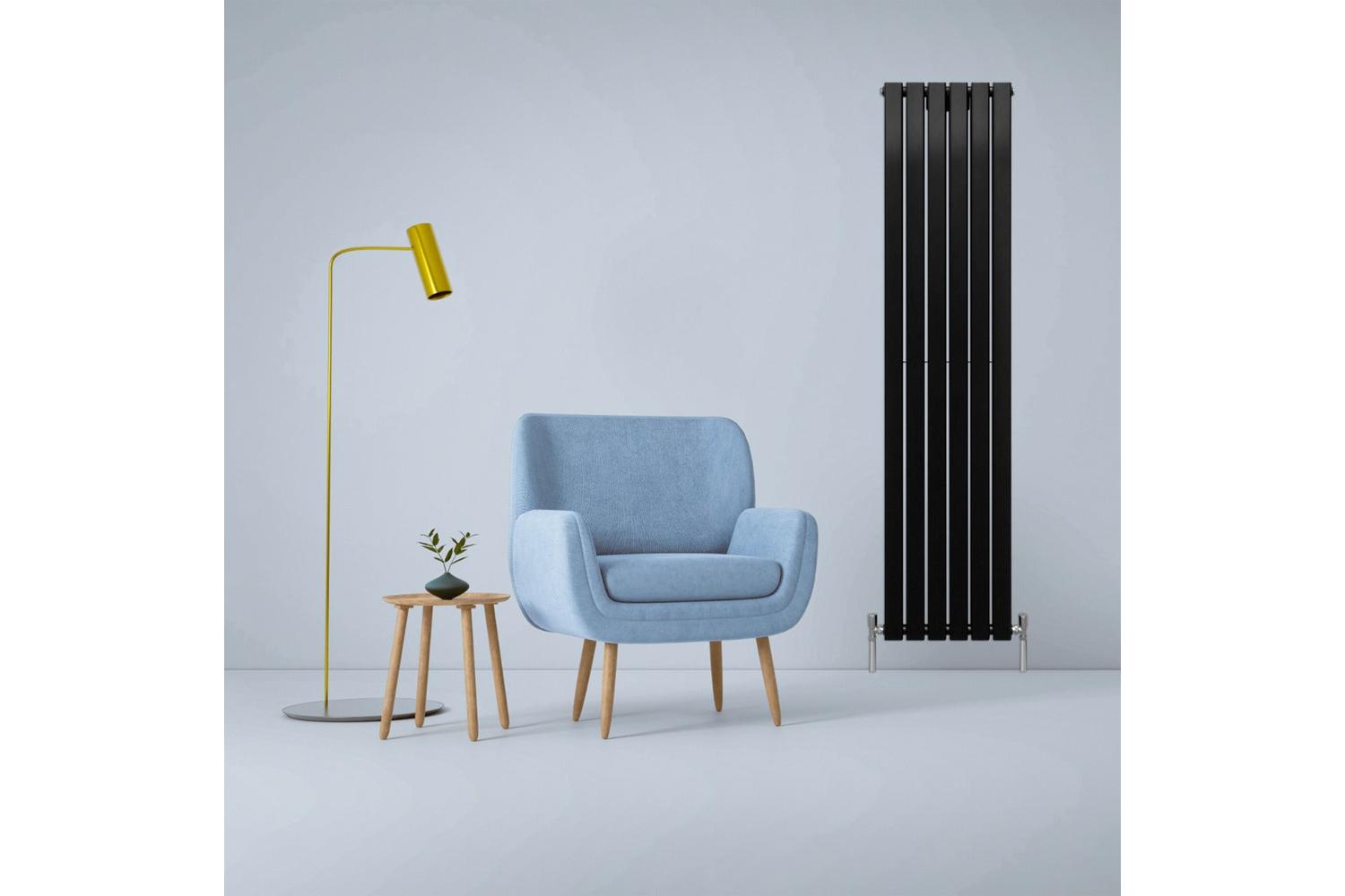 Monstershop 29626 - Designer Flat Panel Radiators Matt Black-2