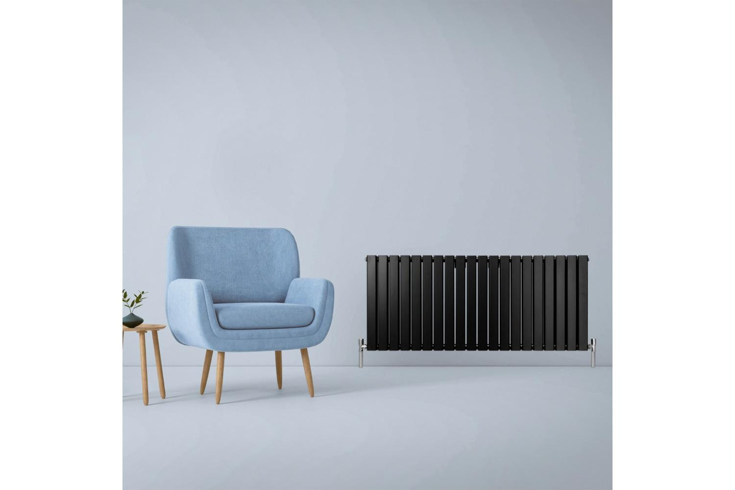 Monstershop 29608 - Designer Flat Panel Radiators Matt Black-2