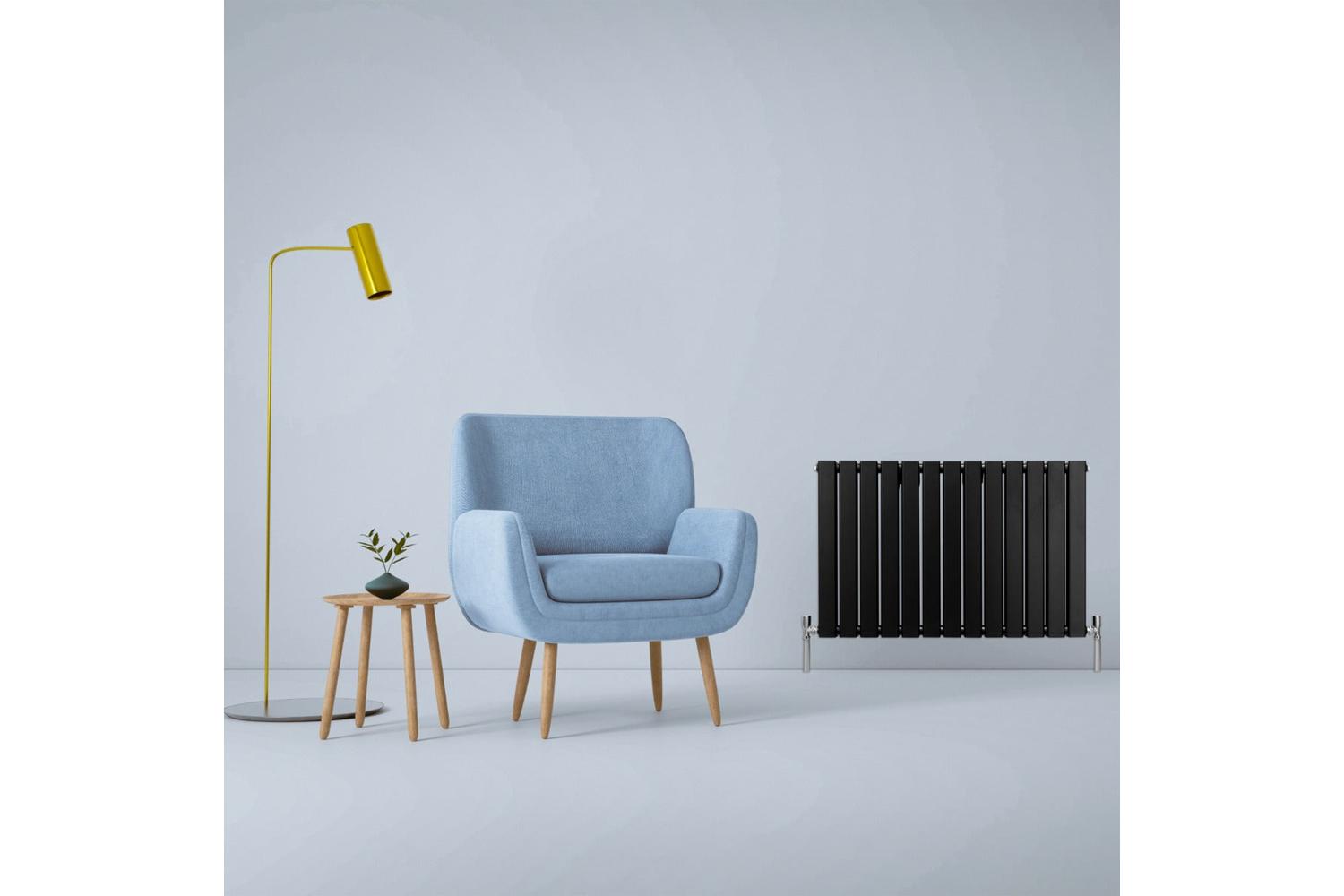 Monstershop 29602 - Designer Flat Panel Radiators Matt Black-2