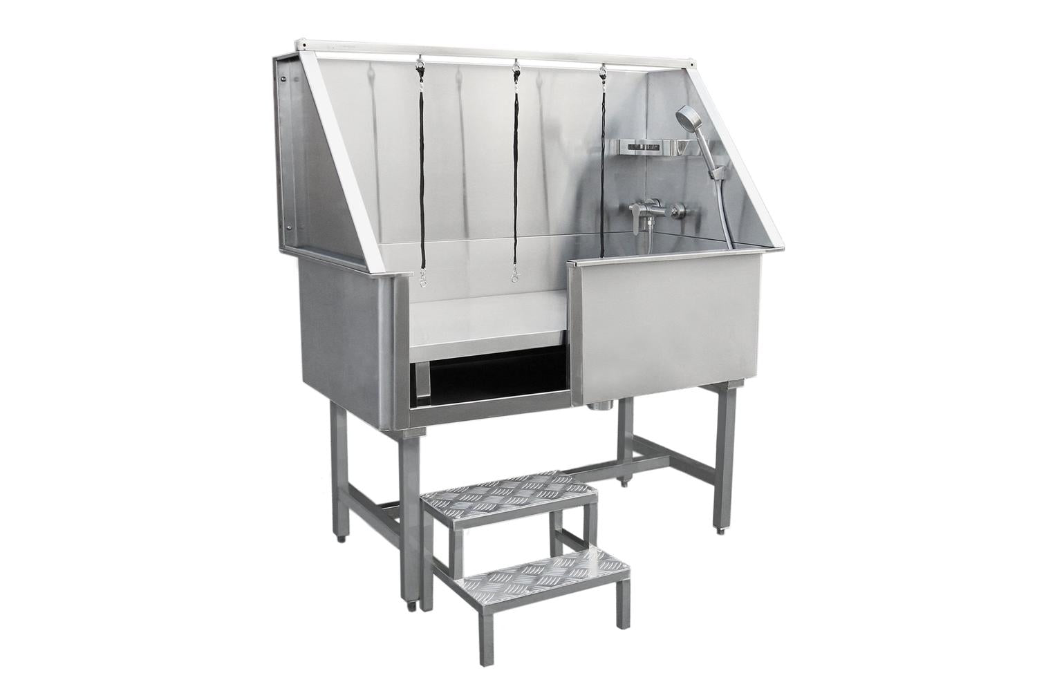 Monstershop 26256 - Dog Grooming Bath Steel Pet Wash Station-8