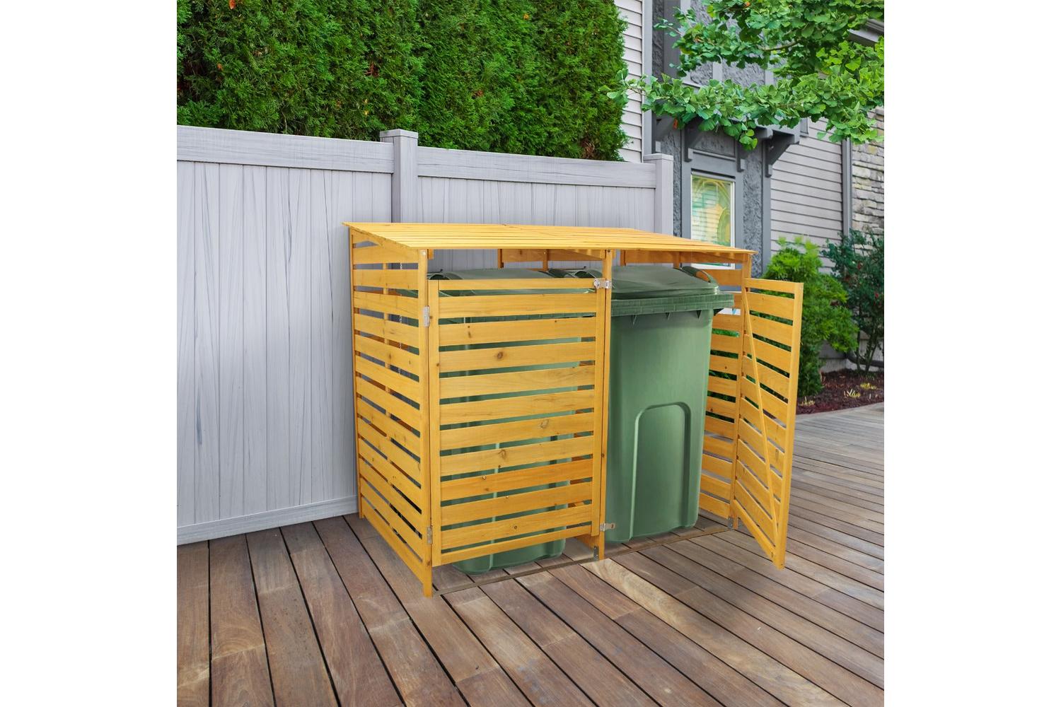 Monstershop 24409 - Double Wheelie Bin Storage-2