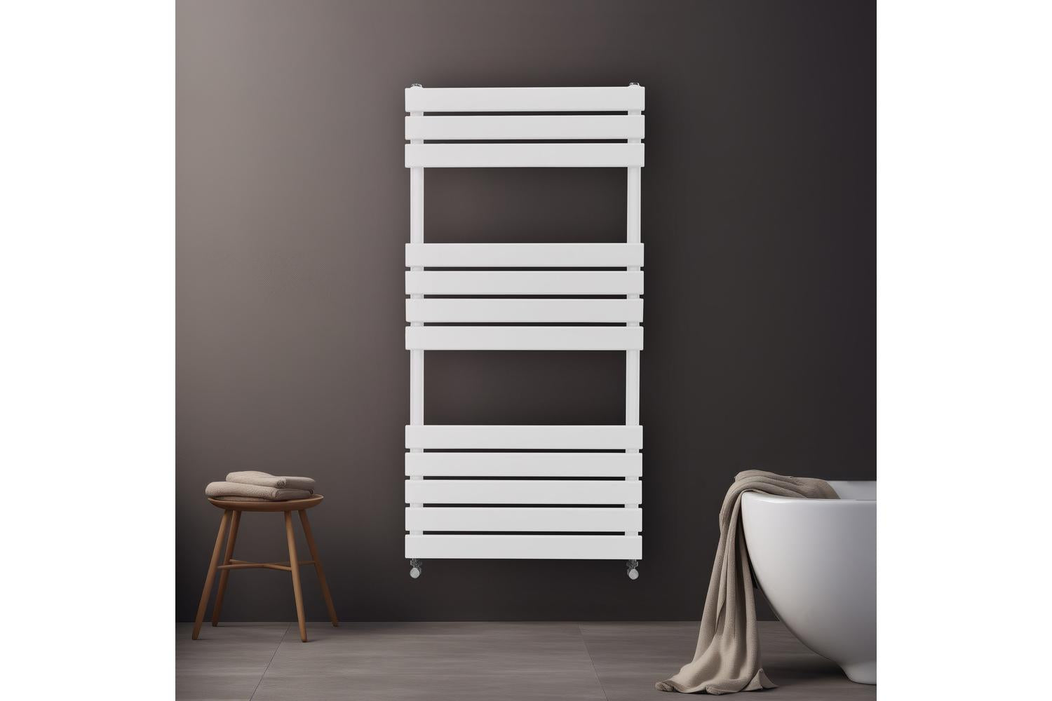 Monstershop 213143 - Flat Panel Towel Radiator  1200mm X-3
