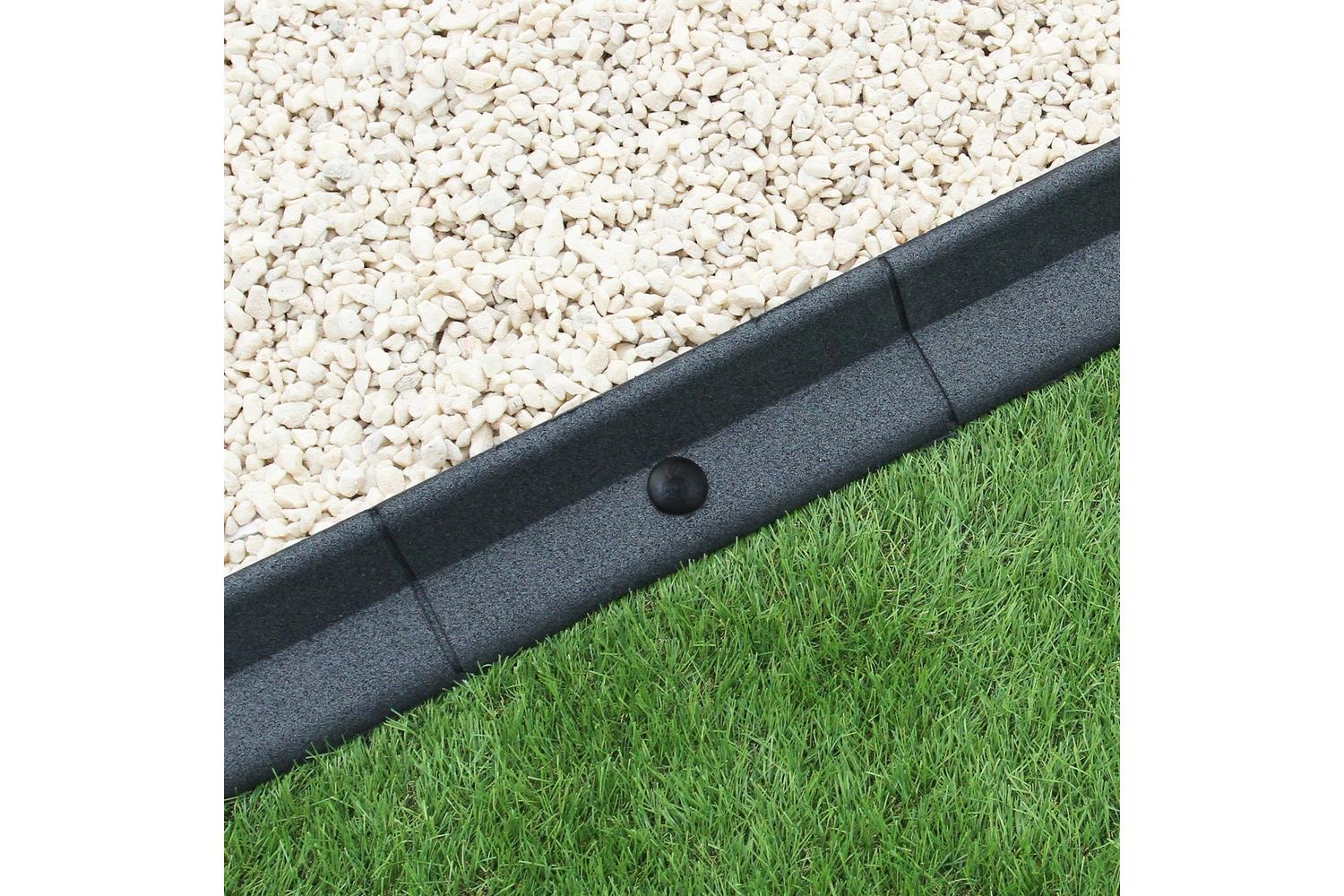 Monstershop 27436 - Flexible Lawn Edging Grey 1.2m X 8-2