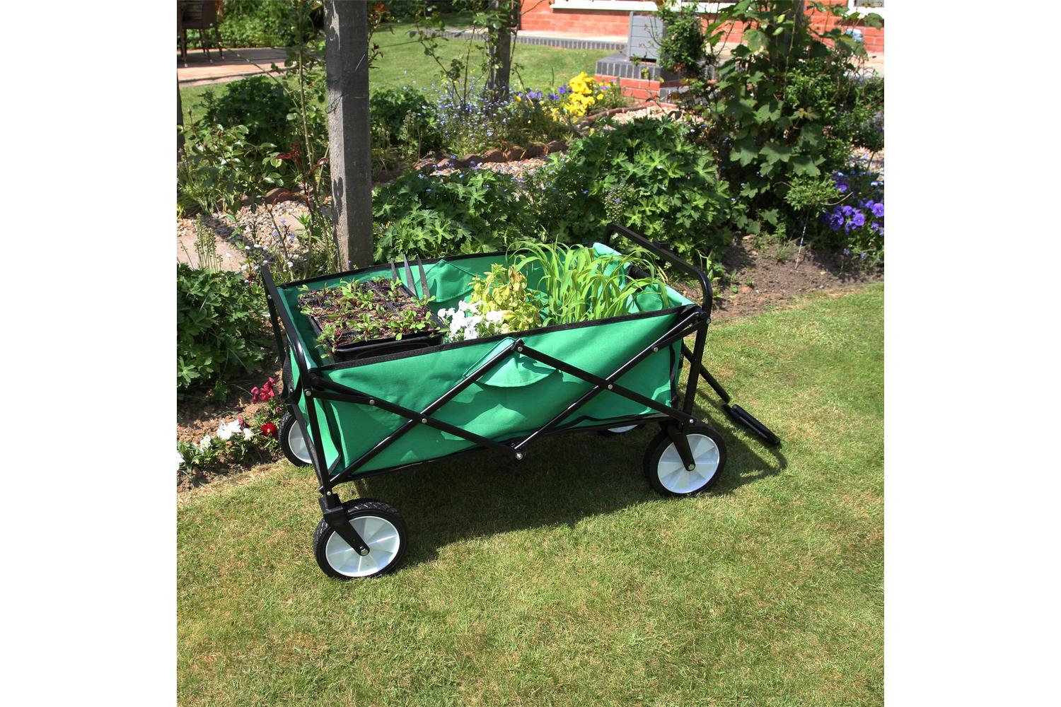 Monstershop 25249 - Foldable Garden Cart Green-6