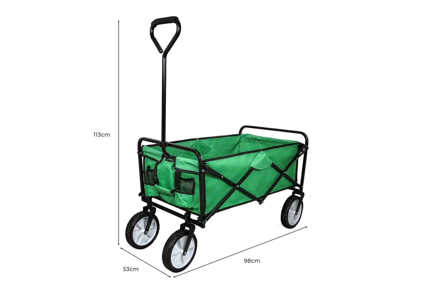 Monstershop 25249 - Foldable Garden Cart Green-8