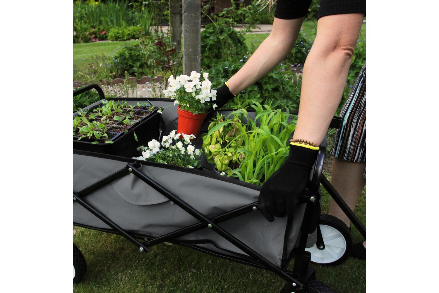 Monstershop 28431 - Foldable Garden Cart Grey-7
