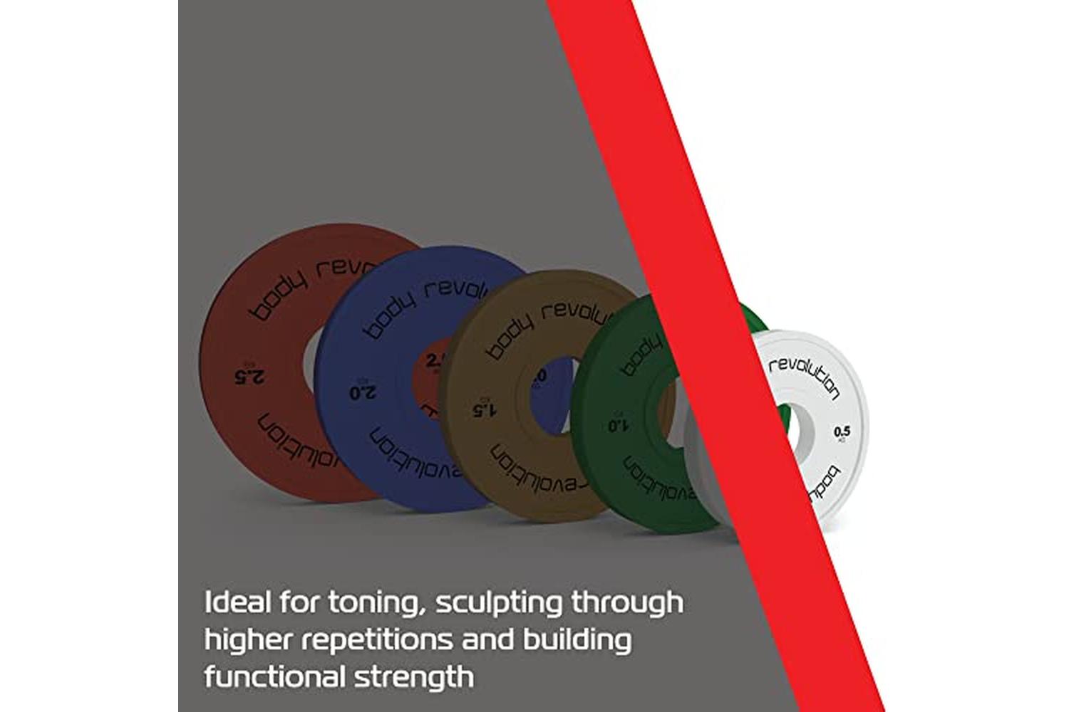 Fractional Bumper Plates 2 X 0.5kg-5