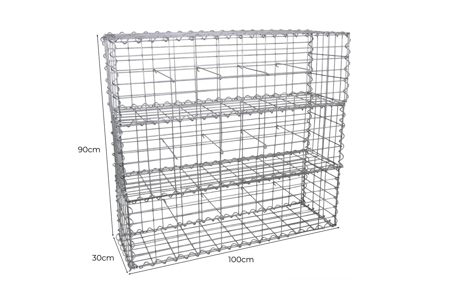 Monstershop 25305 - Gabion Baskets 100 X 30 X 30cm / 6 Pack-6