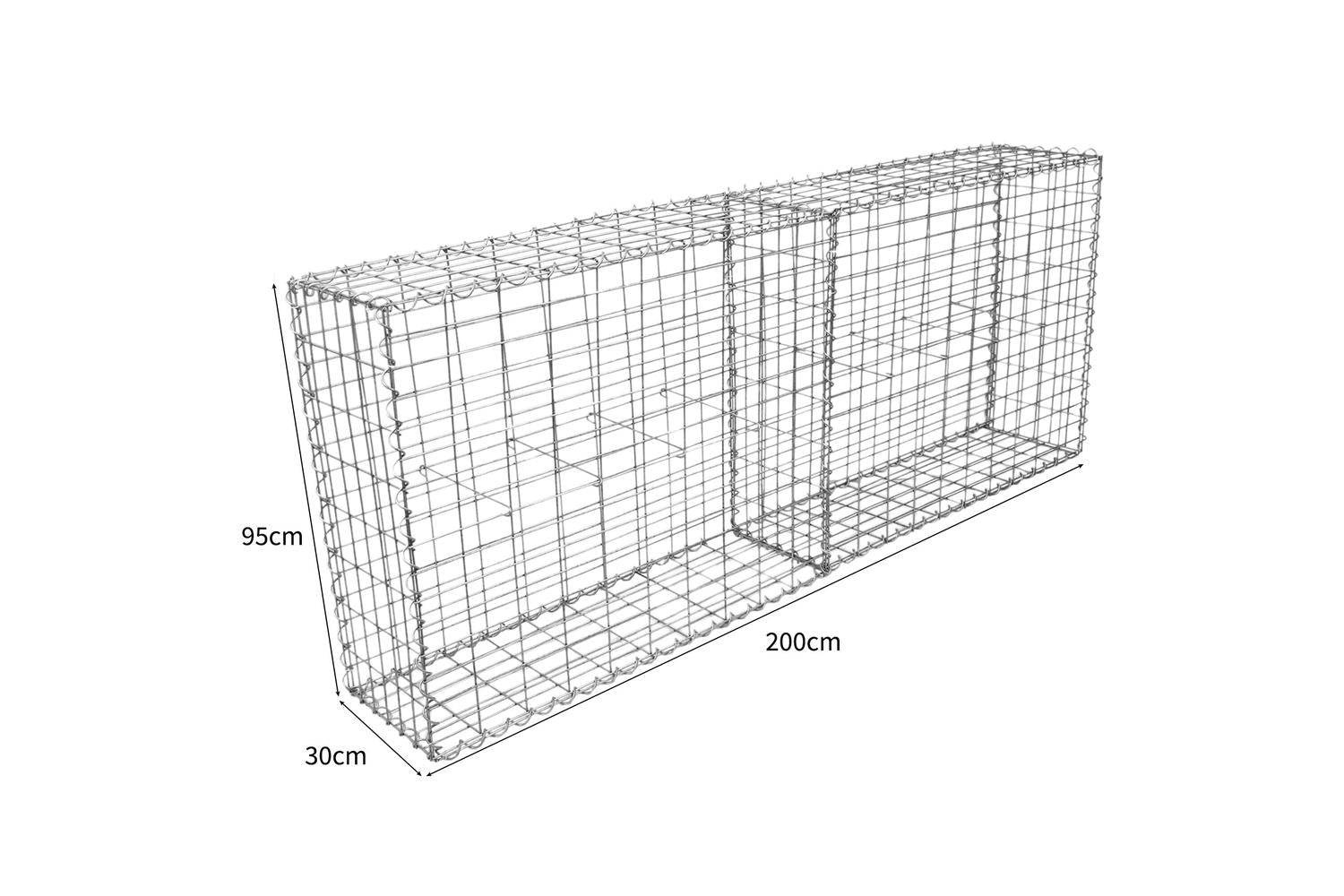 Monstershop 24964 - Gabion Baskets 100 X 95 X 30cm / 2 Pack-7