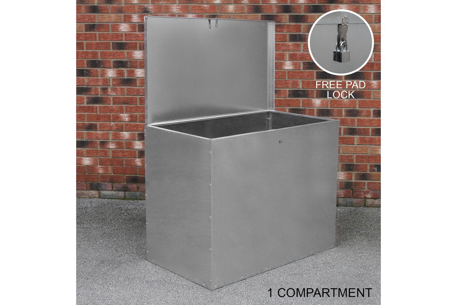 Monstershop 26925 - Galvanised Feed Store 1 Compartment-3