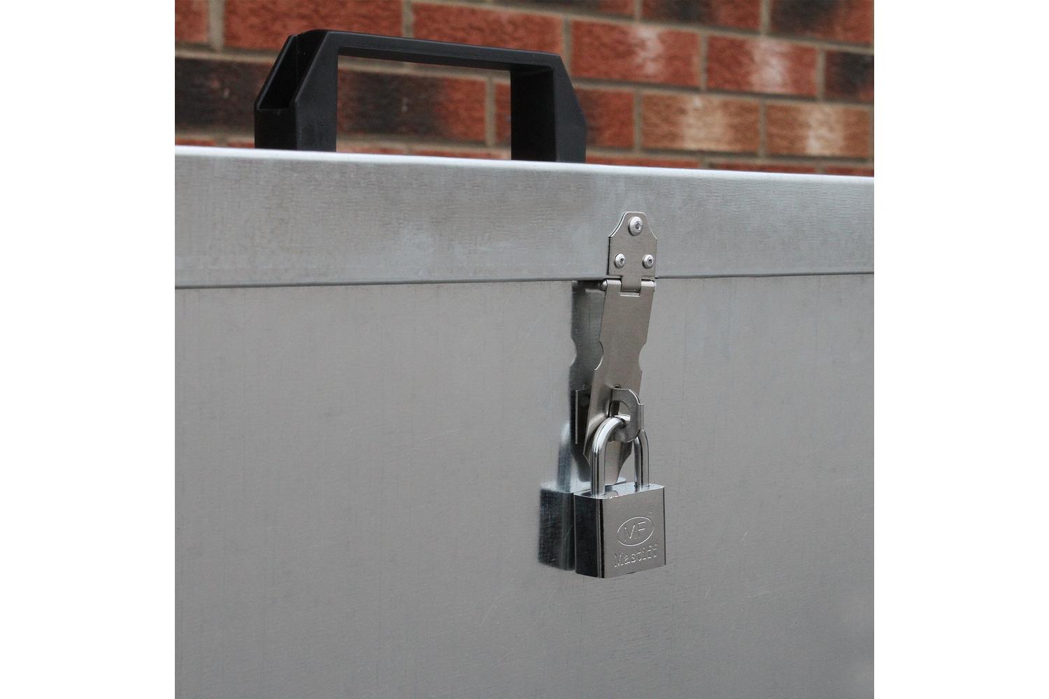 Monstershop 26927 - Galvanised Feed Store 3 Compartments-4