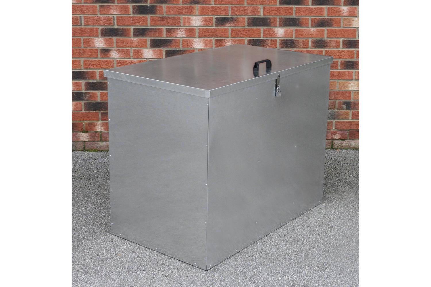 Monstershop 26927 - Galvanised Feed Store 3 Compartments-8