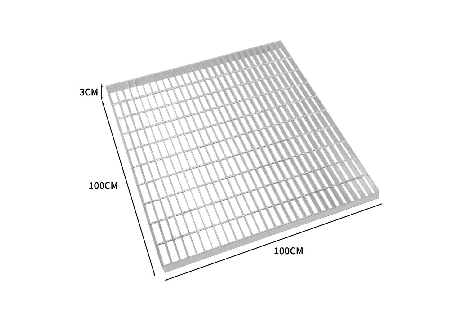 Monstershop 211369 - Galvanised Grating - 1000mm X 1000mm-3
