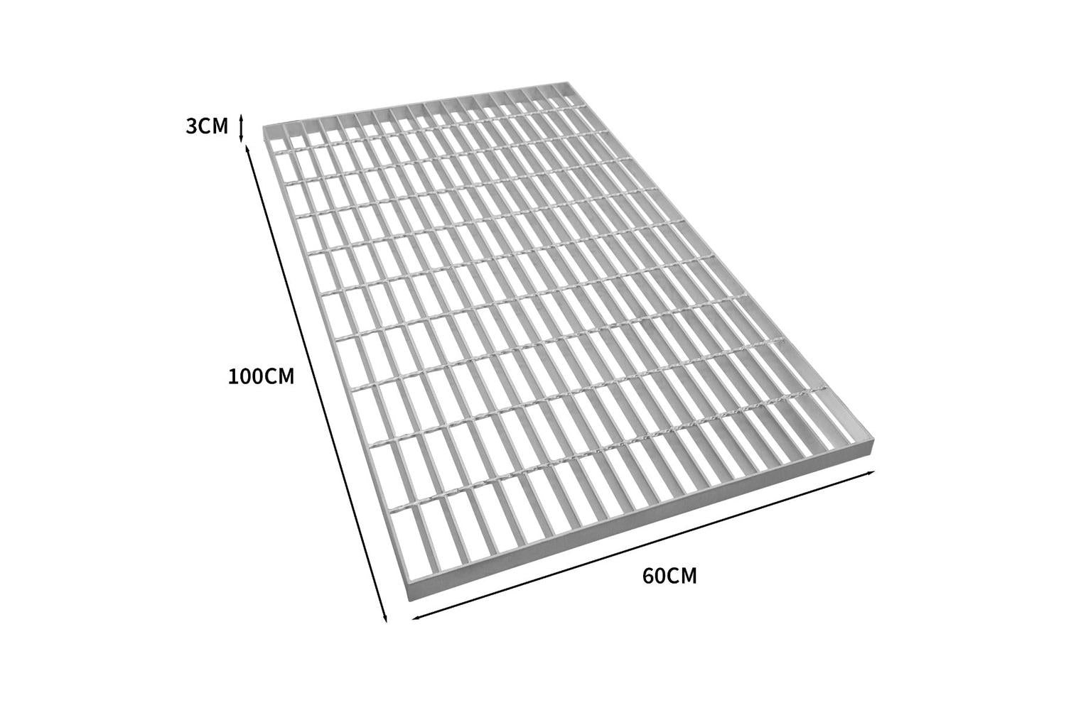 Monstershop 211377 - Galvanised Grating - 1000mm X 600mm-3