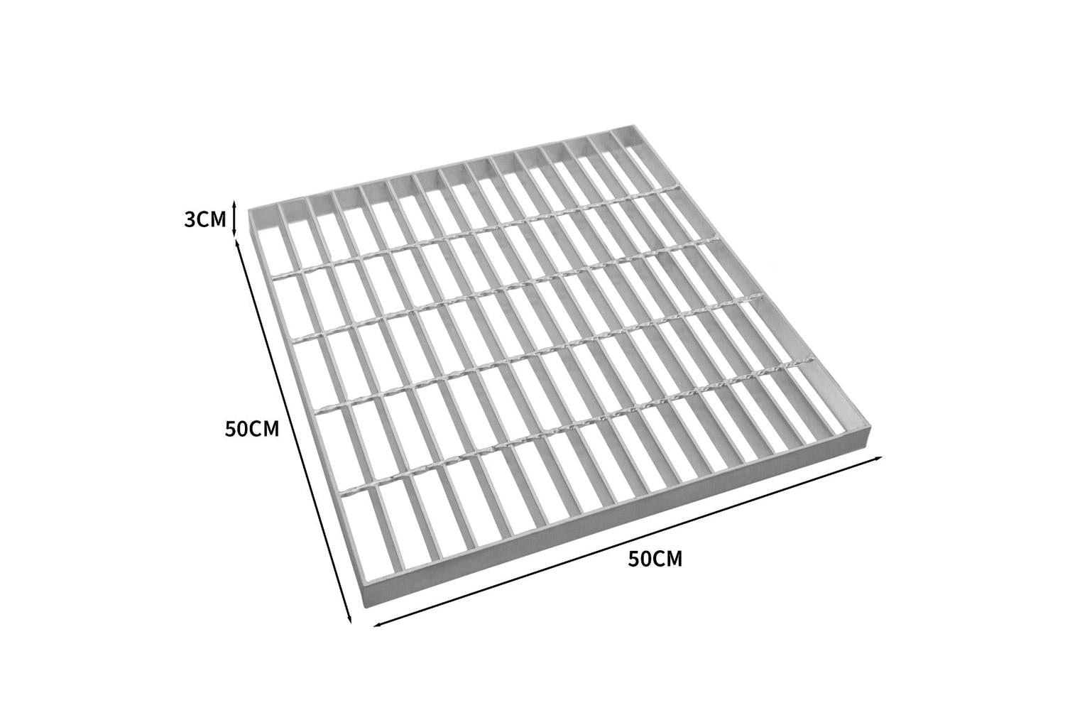 Monstershop 211383 - Galvanised Grating - 500mm X 500mm-3