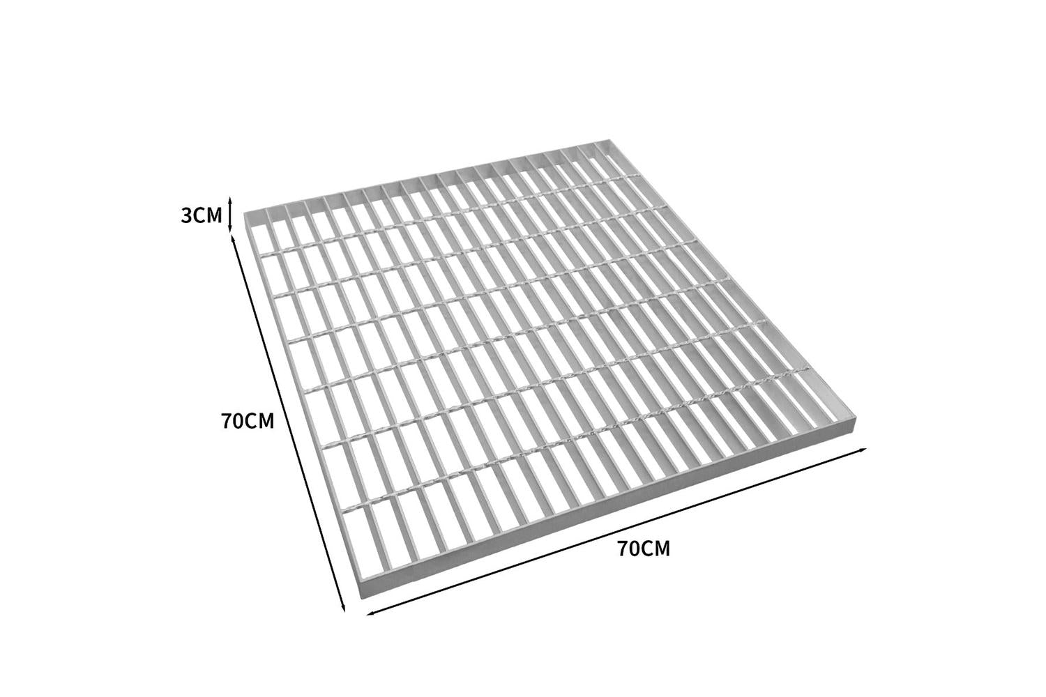 Monstershop 211382 - Galvanised Grating - 700mm X 700mm-3