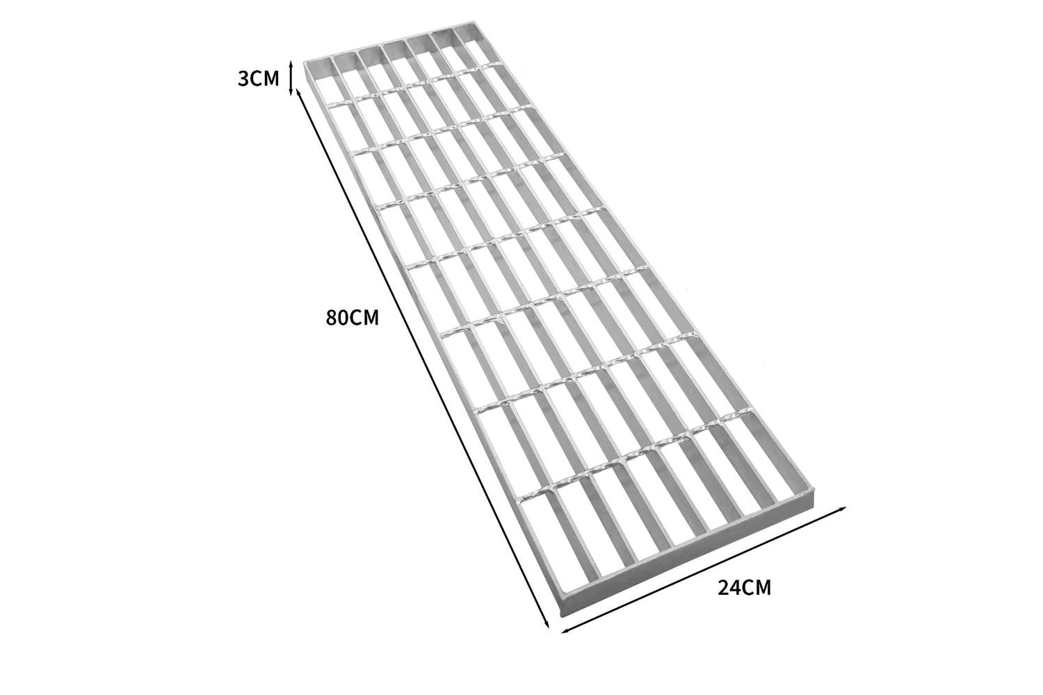 Monstershop 211381 - Galvanised Grating - 800mm X 240mm-3