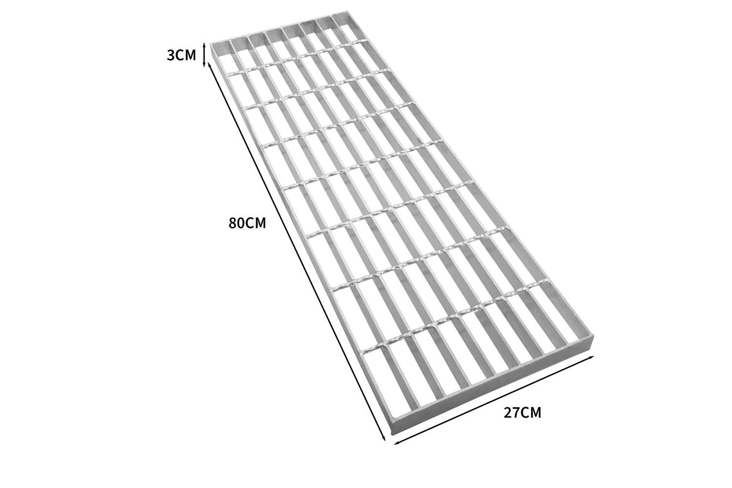 Monstershop 211380 - Galvanised Grating - 800mm X 270mm-3