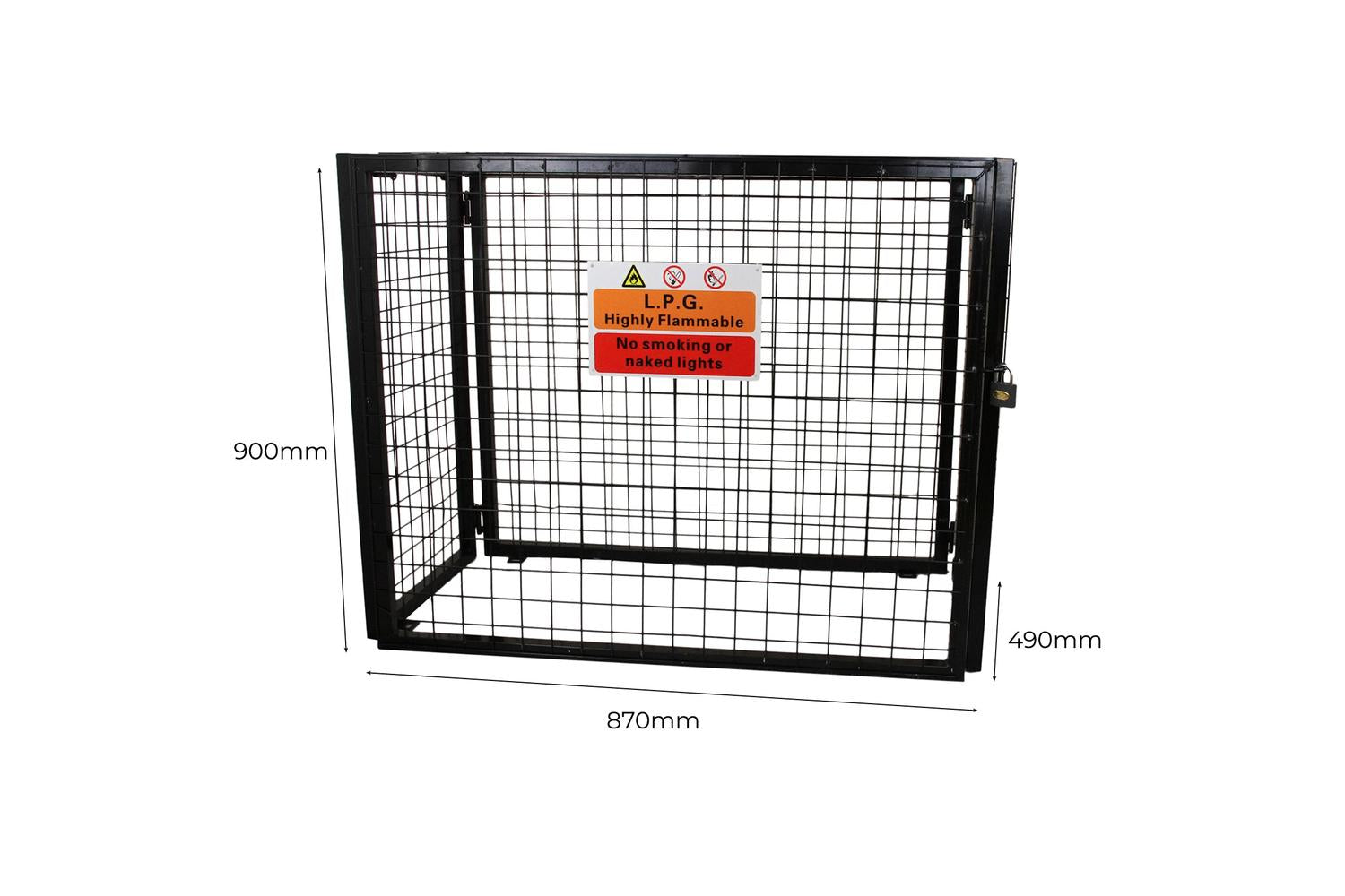 Monstershop 24666 - Gas Bottle Mesh Cage 900mm-6