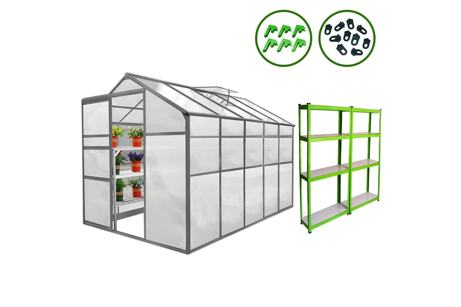 Monstershop 26228 - Greenhouse 6ft X 10ft And 2 X Water-resi-2