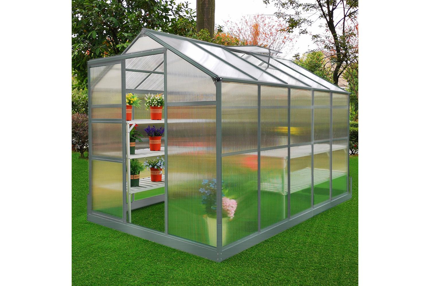 Monstershop 25925 - Greenhouse 6ft X 10ft With Base-5