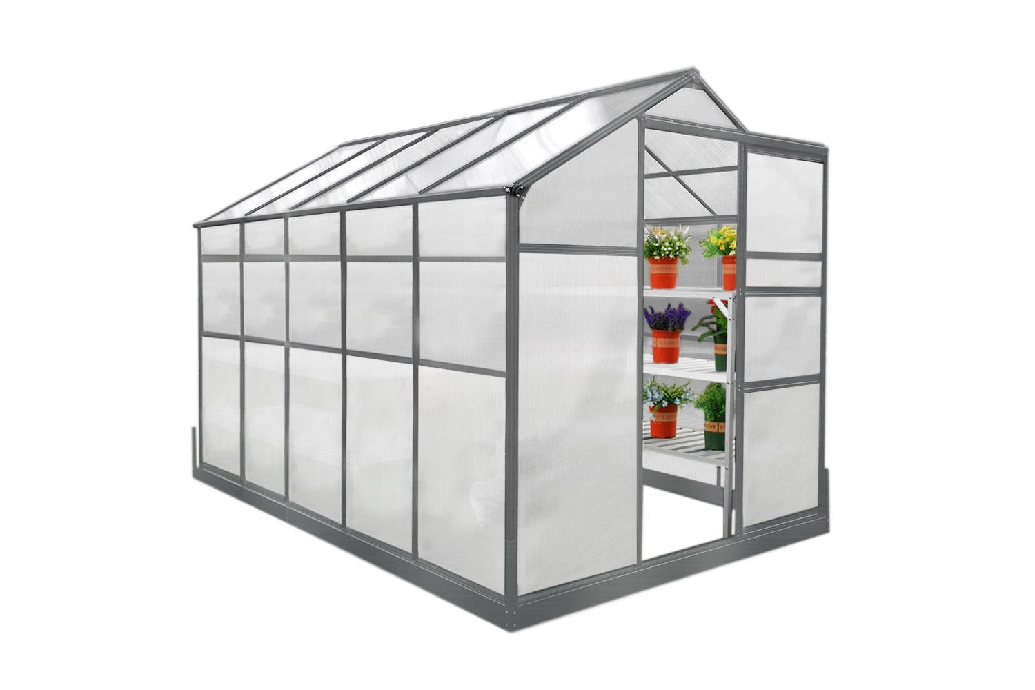 Monstershop 25925 - Greenhouse 6ft X 10ft With Base-6