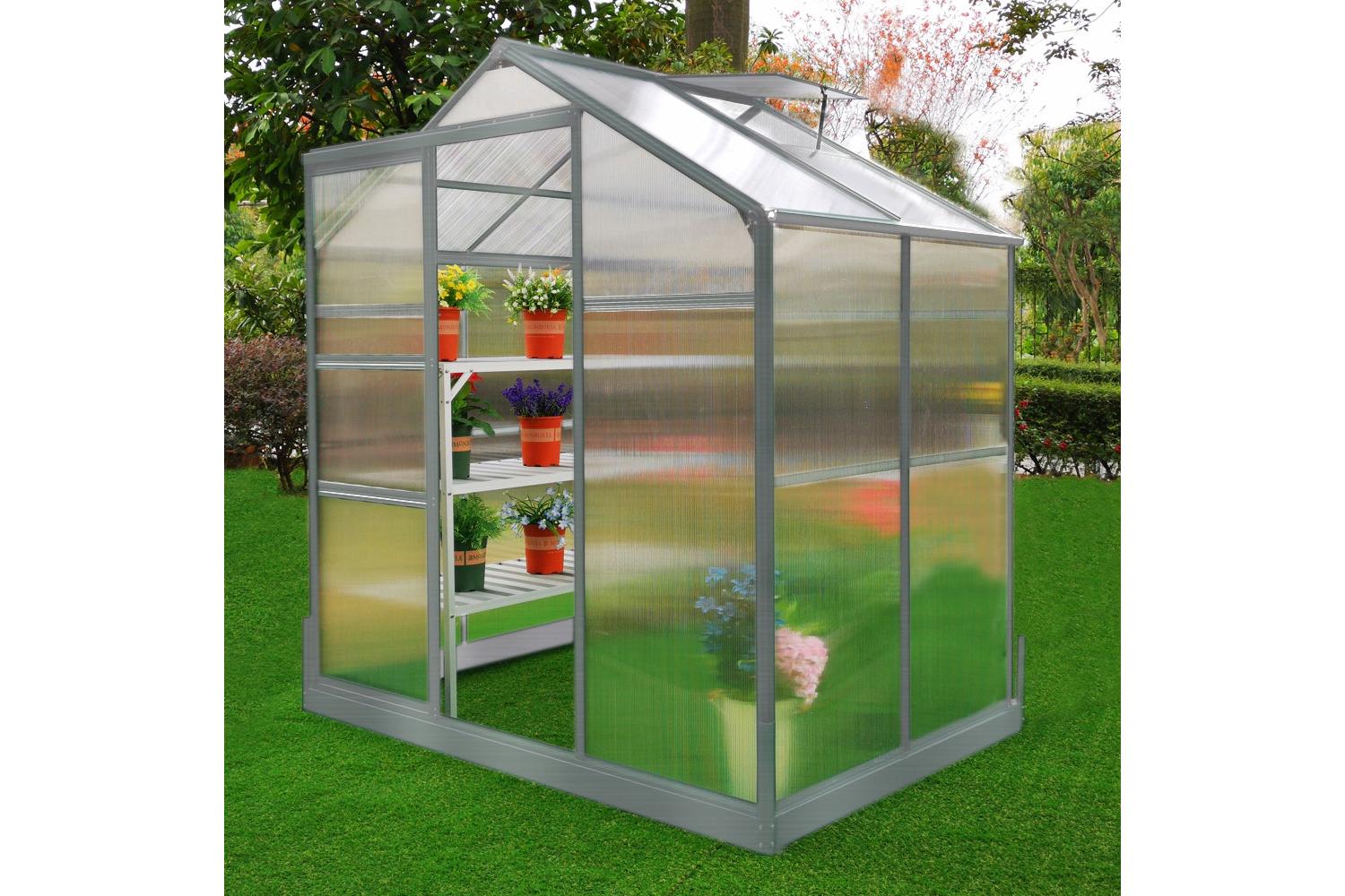 Monstershop 25913 - Greenhouse 6ft X 4ft With Base-3