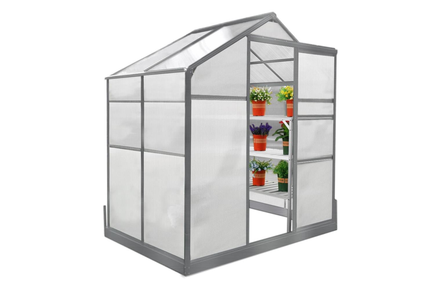 Monstershop 25913 - Greenhouse 6ft X 4ft With Base-7