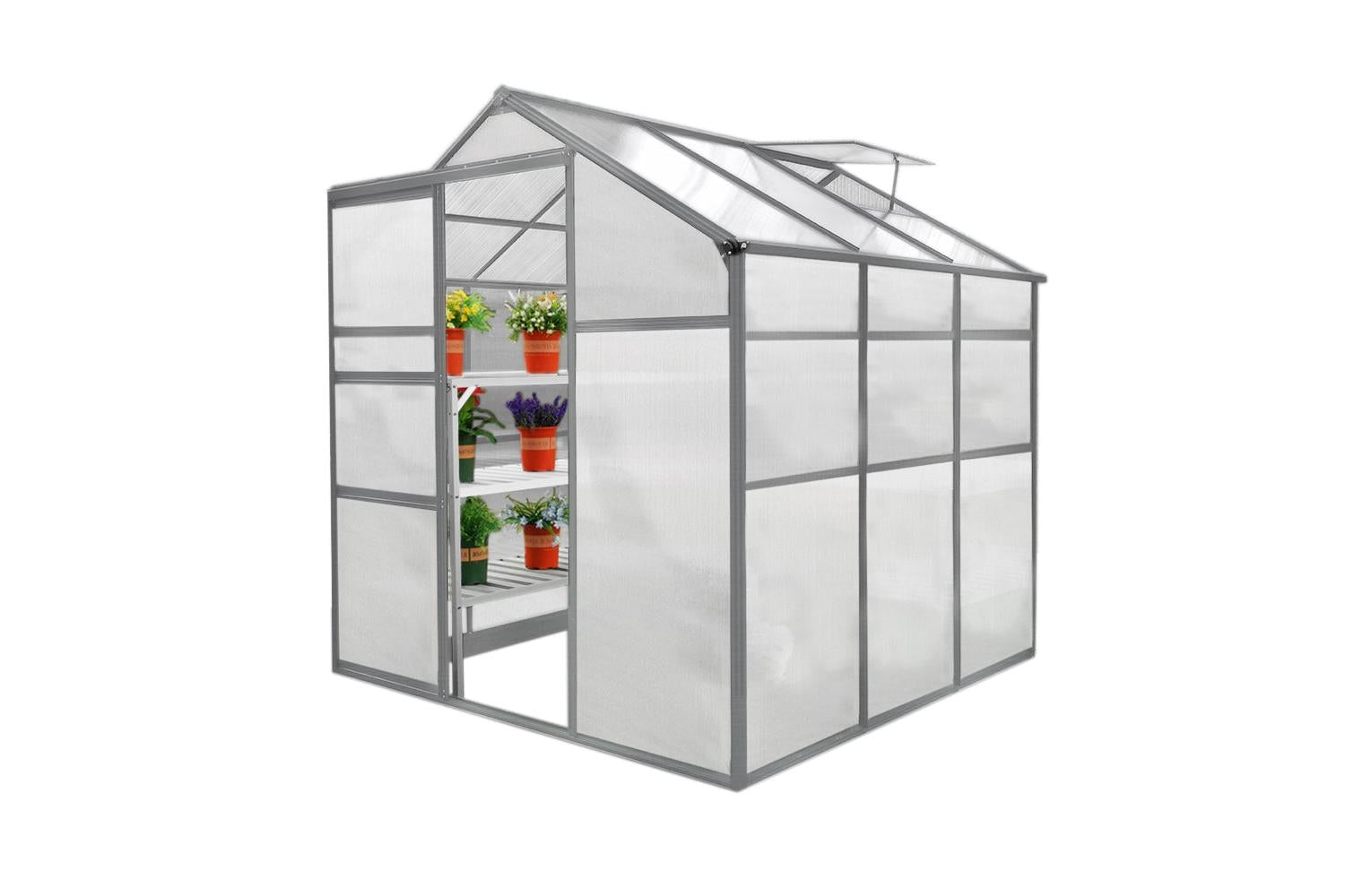 Monstershop 26224 - Greenhouse 6ft X 6ft And 2 X Water-resis