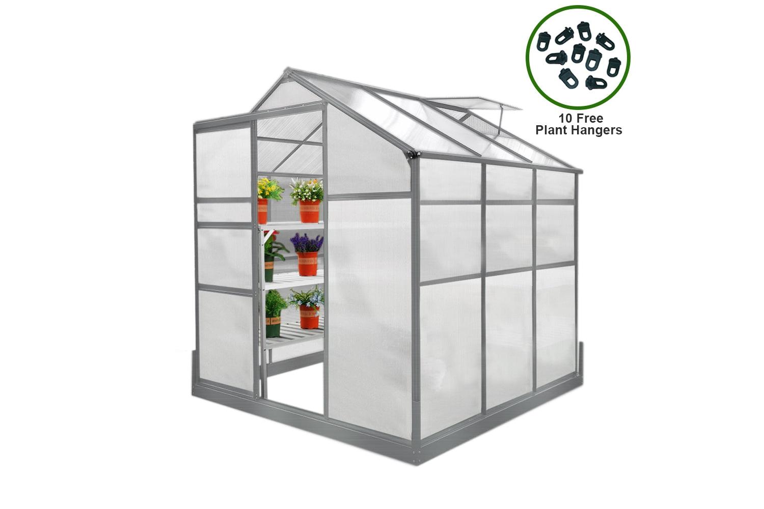 Monstershop 25917 - Greenhouse 6ft X 6ft With Base-2