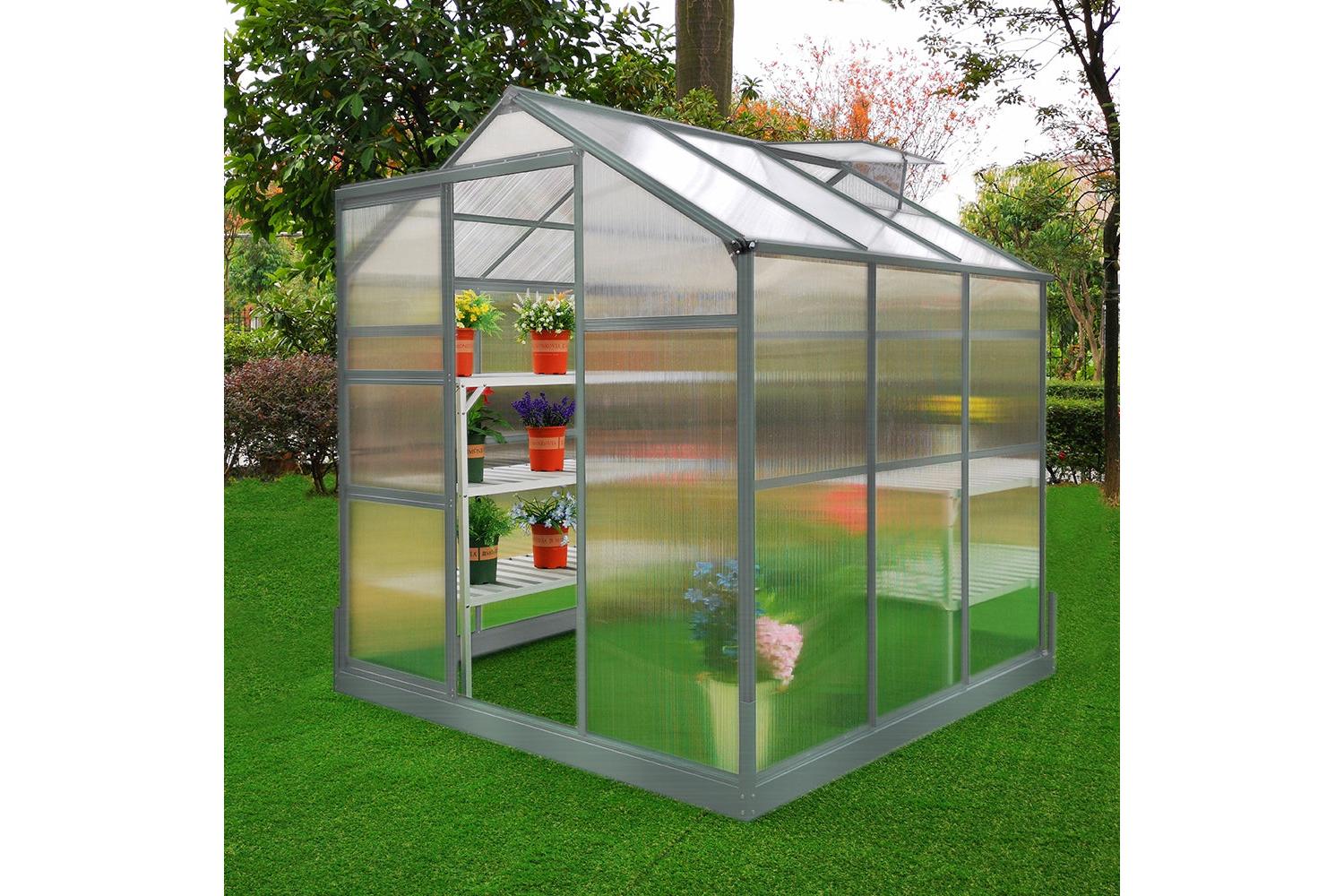 Monstershop 25917 - Greenhouse 6ft X 6ft With Base-4