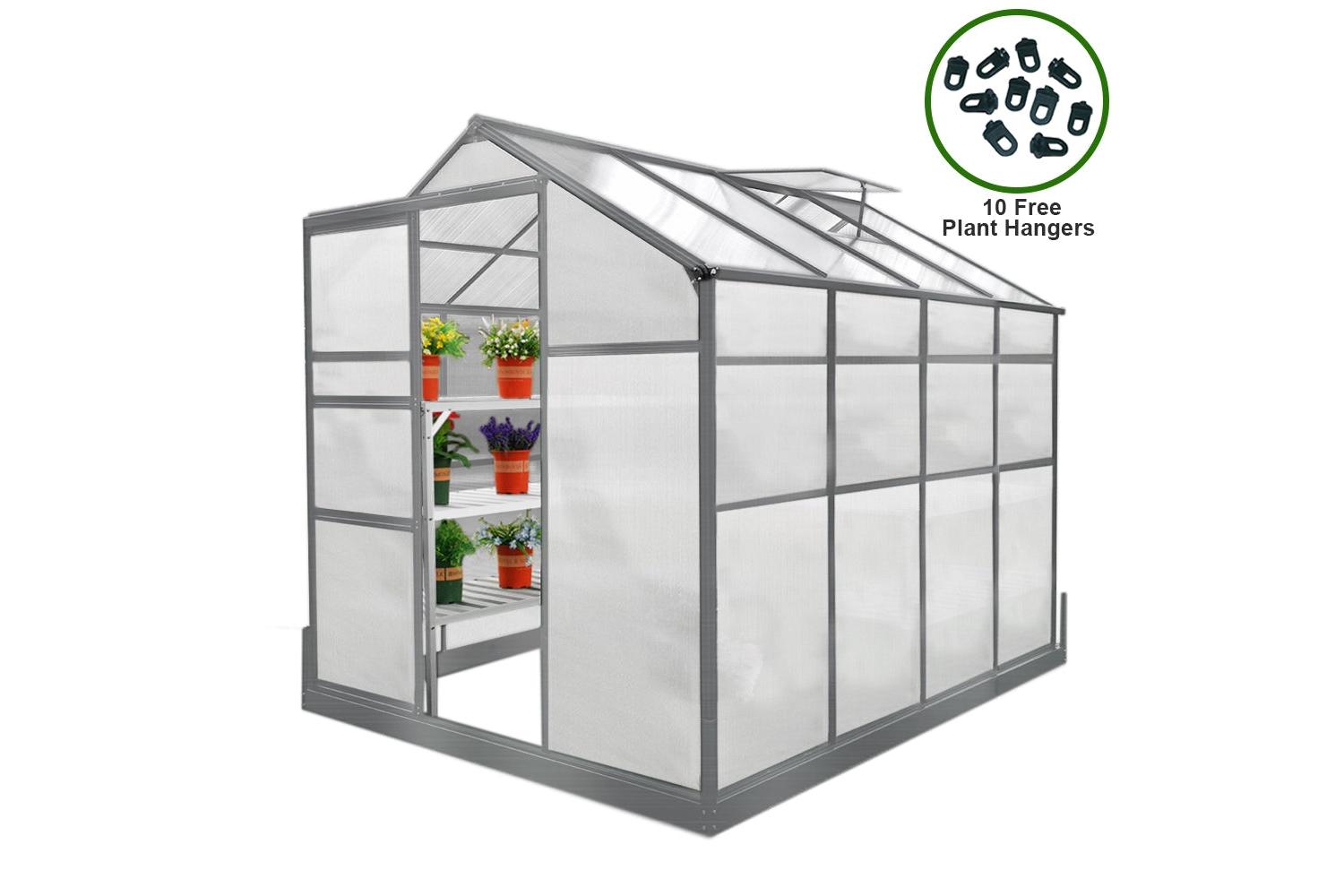 Monstershop 25921 - Greenhouse 6ft X 8ft With Base-2