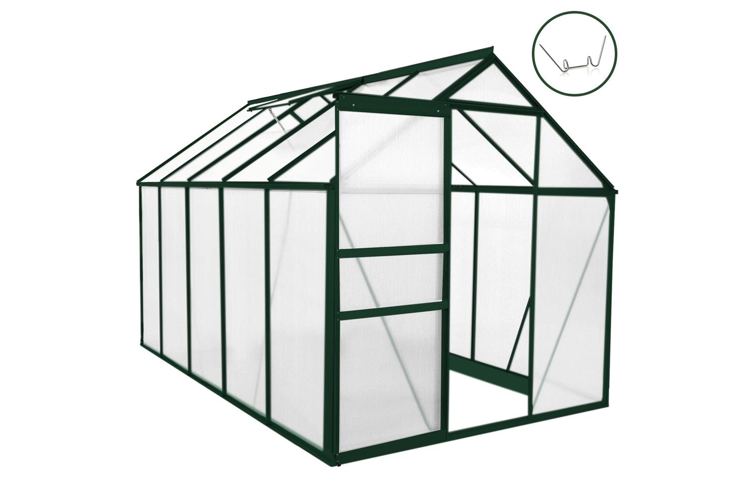 Monstershop 26546 - Greenhouse Polycarbonate 6ft X 10ft (gre-2