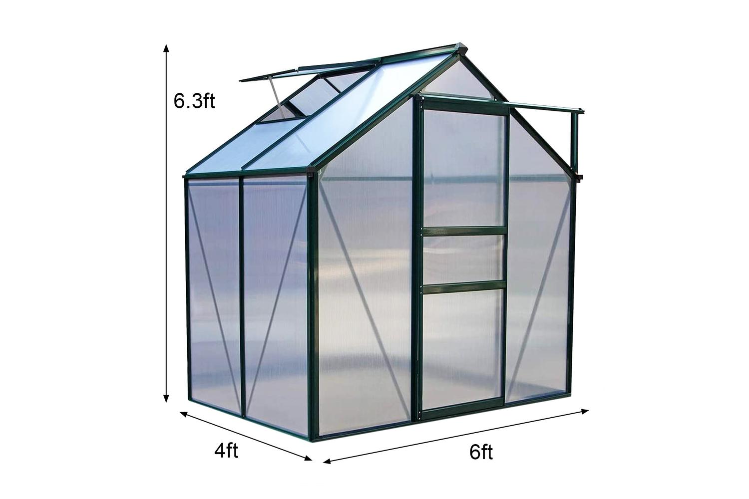 Monstershop 26540 - Greenhouse Polycarbonate 6ft X 4ft (gree-4