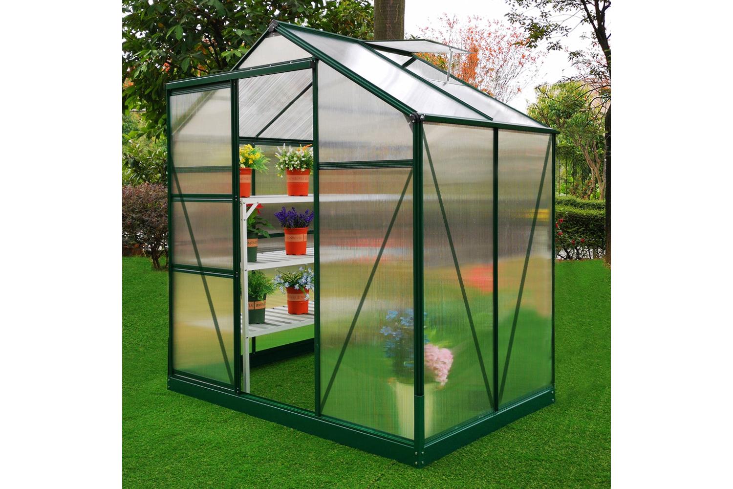 Monstershop 26532 - Greenhouse Polycarbonate 6ft X 4ft With-3