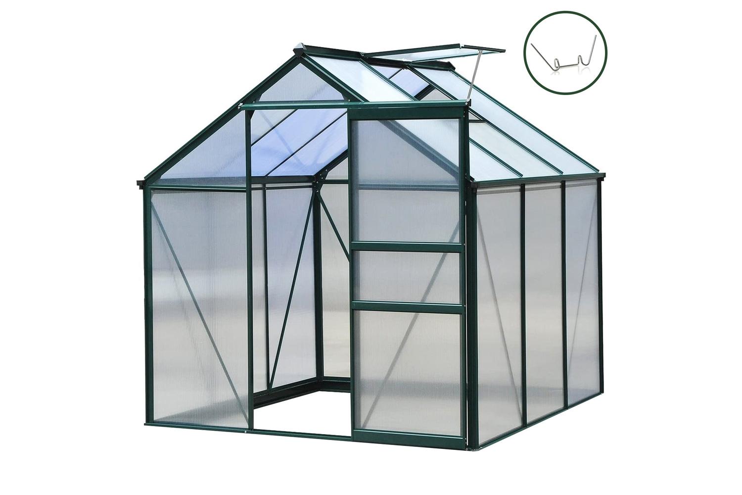 Monstershop 26542 - Greenhouse Polycarbonate 6ft X 6ft (gree-2