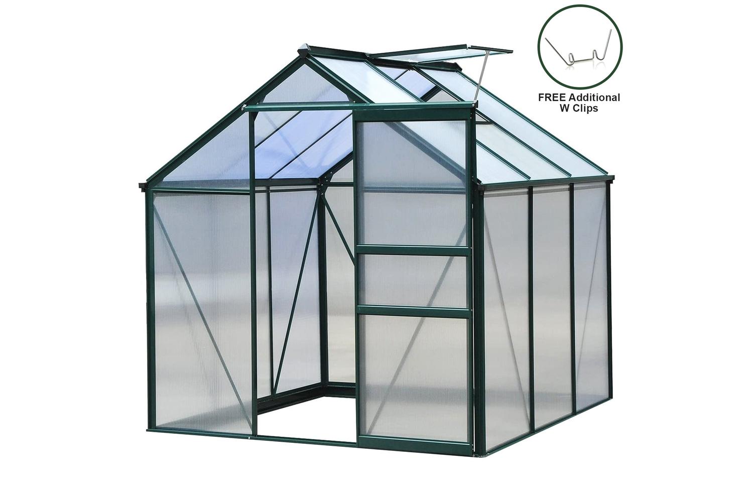 Monstershop 26542 - Greenhouse Polycarbonate 6ft X 6ft (gree-6